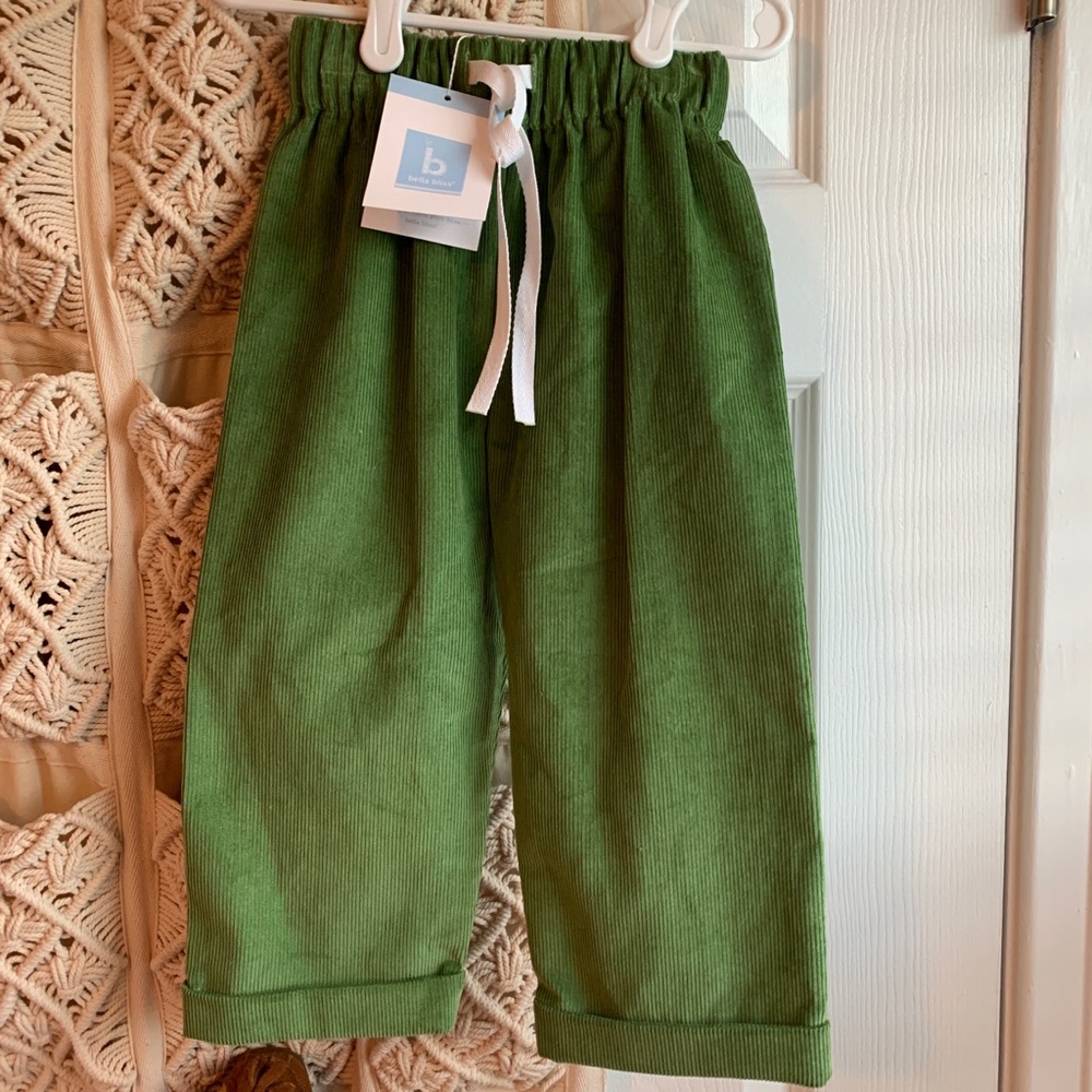 Bella Bliss Wide Leg Corduroy Pants 2T